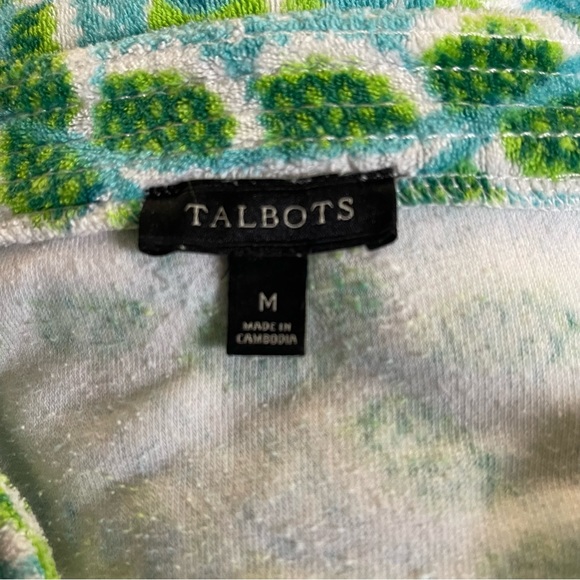 Talbots Terry Beach Cover Up Size Medium - Picture 4 of 4